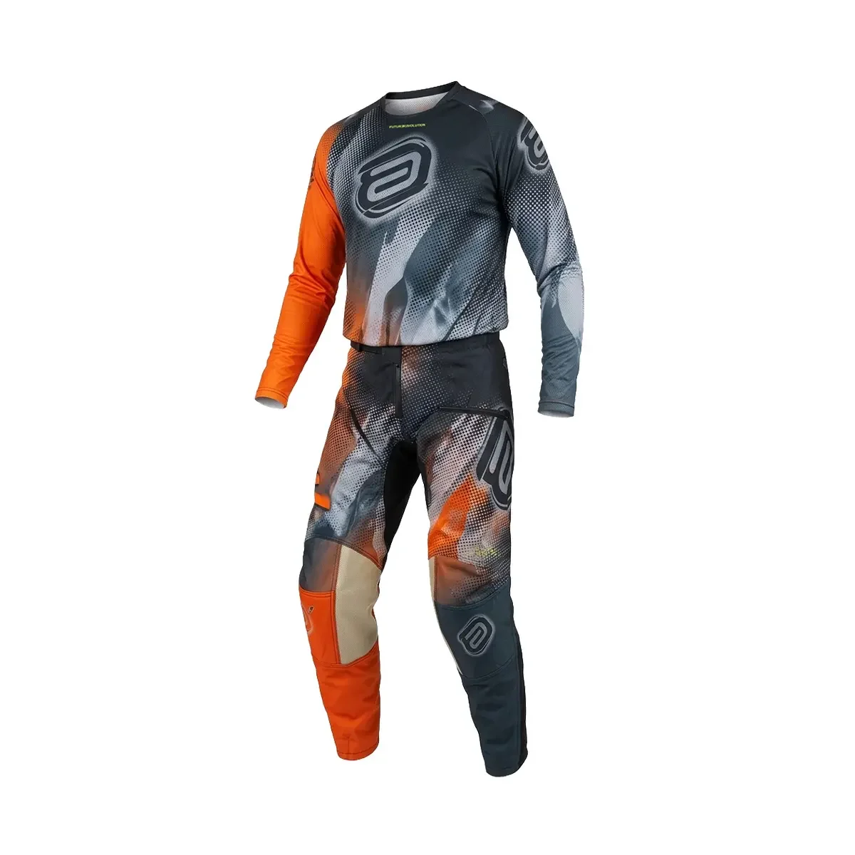 エンハイドロ セットD Conjunto ASW Image Enduro Dots 27 Laranja/Preto/Cinza - Spinelli